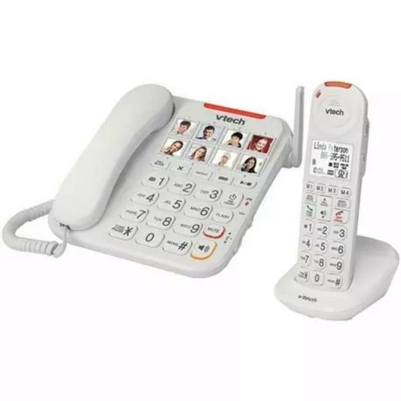 🆕 VTECH VTSN5147 Amplified Corded/Cordless Answering System Big Buttons - Picture 3 of 3